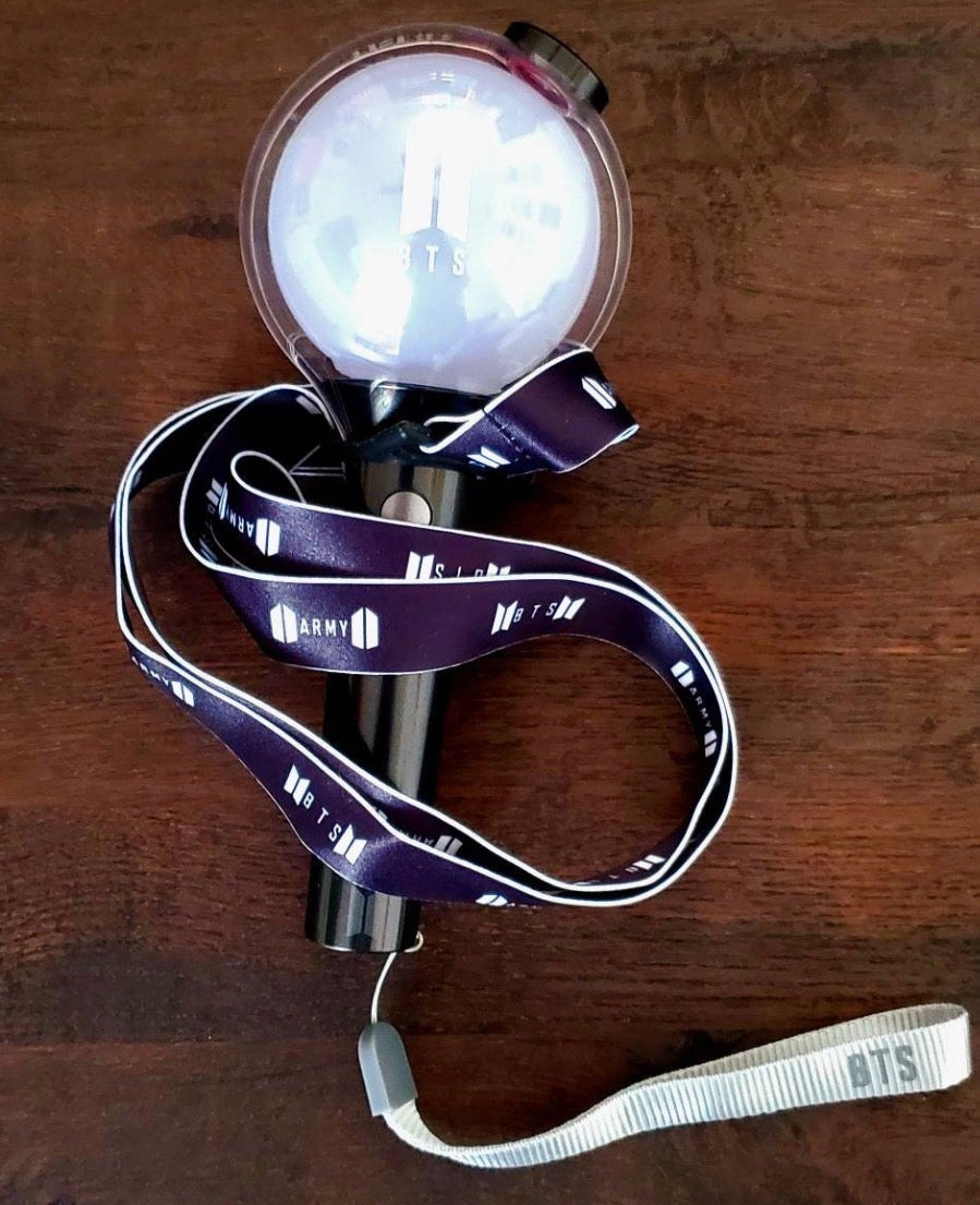 ARMY Kpop inspired lightstick lanyard / fanlight lanyard / lightstick strap / lightstick holder / lightstick carrier