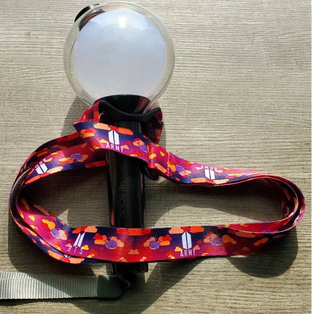 ARMY Kpop inspired lightstick lanyard / fanlight lanyard / lightstick strap / lightstick holder / lightstick carrier
